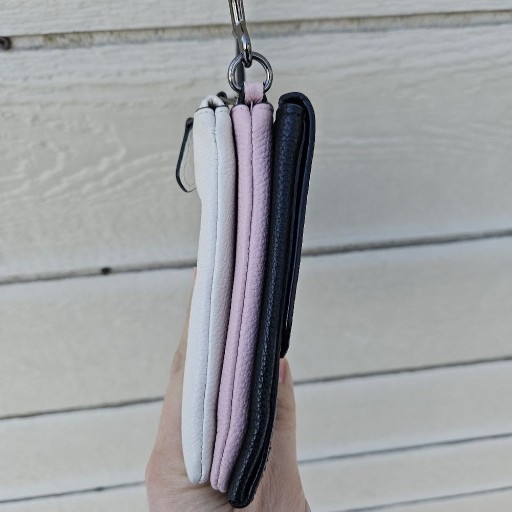 Coach Triple Crossbody in Colorblock black white pink - Picture 3 of 16